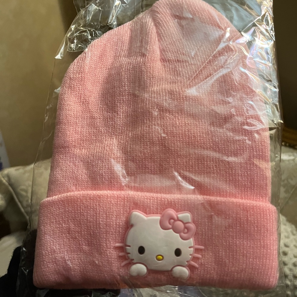 Brand new hello kitty pink beanie